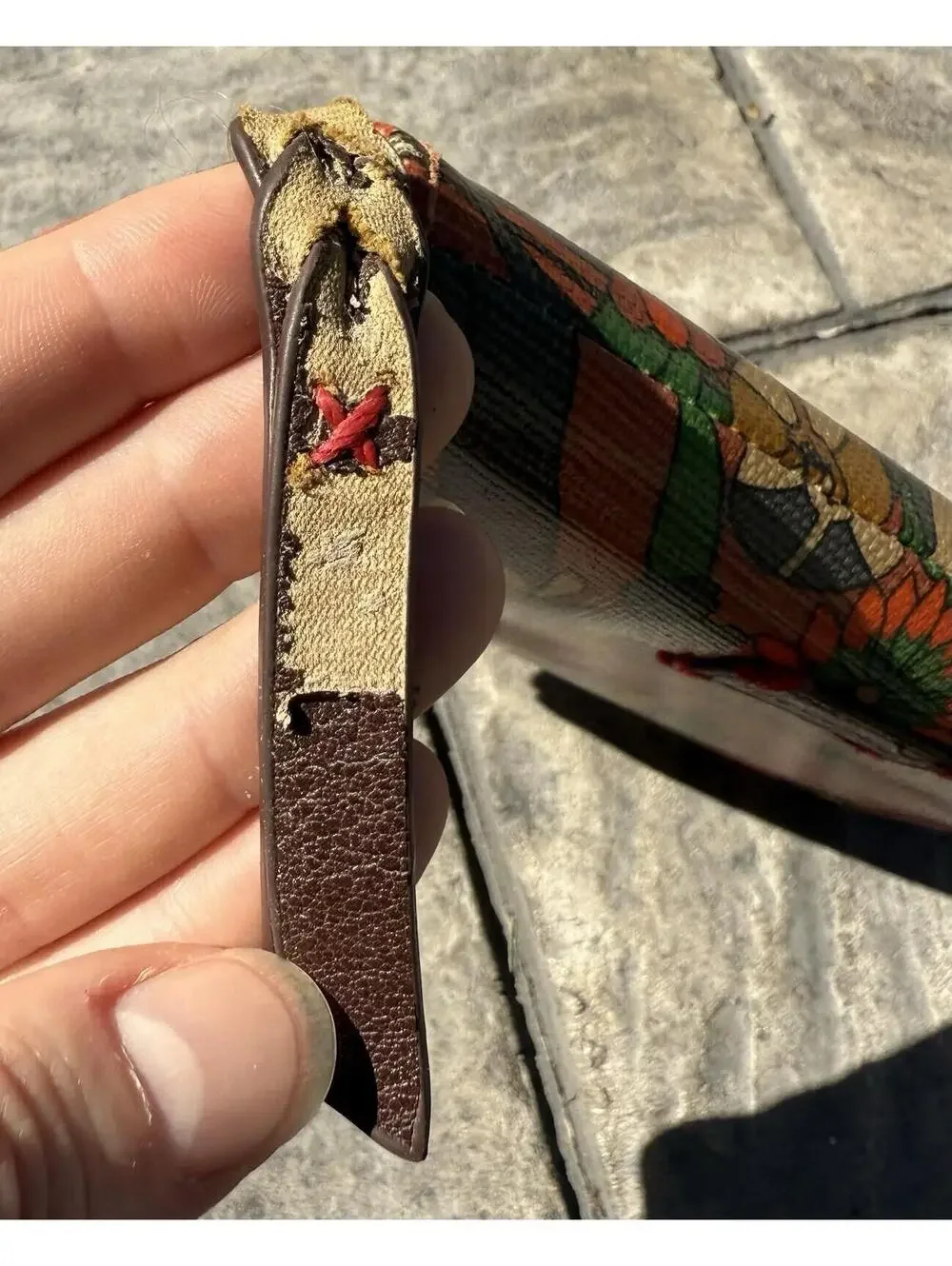 Sakroots Artist Colorful Zip Around Wallet Polyester Boho 8x4 Orange Floral CUTE
